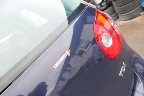 VW Golf 5 V Heckklappe hinten Kofferraumklappe mit Scheibe blau LA5G (171923)
