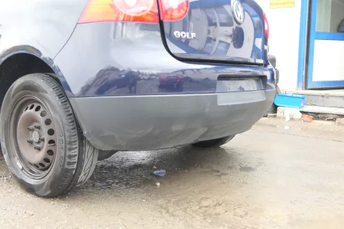 VW Golf 5 1K Limousine Stoßstange hinten Heckstoßstange blau LA5G (171925)