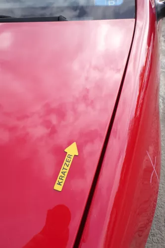 Skoda Fabia 6Y Motorhaube Klappe vorne rot LF3K vorn     (OHNEgrill!) (171940)