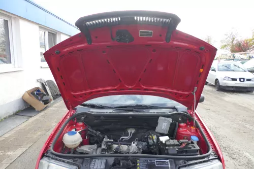 Skoda Fabia 6Y Motorhaube Klappe vorne rot LF3K vorn     (OHNEgrill!) (171940)