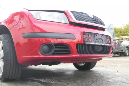 Skoda Fabia 6Y Stoßstange Stoßfänger vorne rot LF3K 2004-2008 - Facelift (171943)