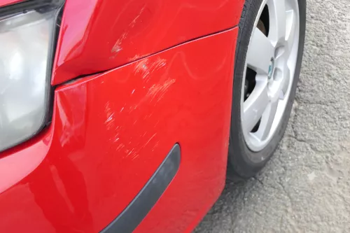 Skoda Fabia 6Y Stoßstange Stoßfänger vorne rot LF3K 2004-2008 - Facelift (171943)