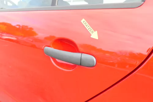 Skoda Fabia 6Y Limousine Schrägheck Tür hinten links rot LF3K (171947)