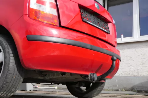 Skoda Fabia 6Y Schrägheck Stoßstange hinten Heckstoßstange rot LF3K (171950)