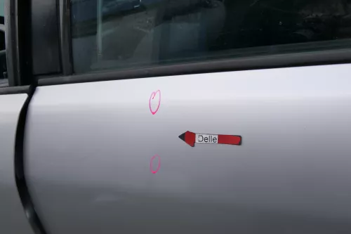 Audi A4 B5 Tür Türblatt hinten links grau LY7T Kombi Limo (171994)