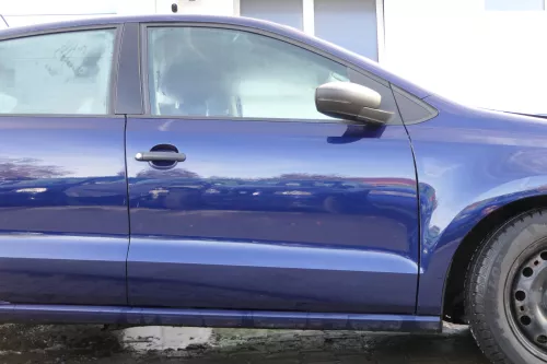 VW Polo 6R 6C Tür vorne rechts Beifahrertür 4/5-Türer blau LD5Q -ohne Anbauteile