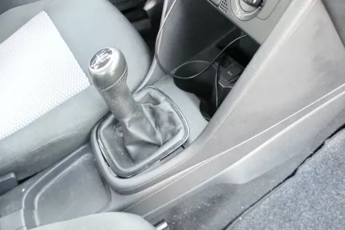 VW Polo 6R 6C Schaltknauf Schaltsack Schaltung Schaltknüppel Leder schwarz (172400)