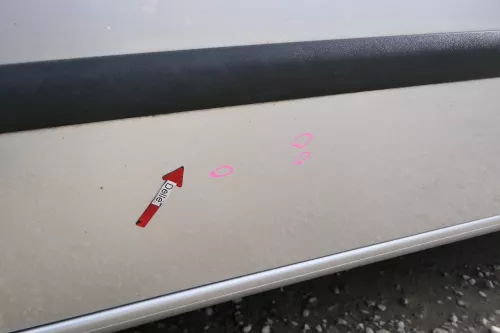 Seat Ibiza 6L Tür Fahrertür 2/3-Türer vorne links silber grau LS7N ohne Anbautei (172419)