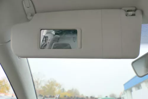 Skoda Octavia 1Z Sonnenblenden Sonnenblende grau links vorne beleuchtet (172554)