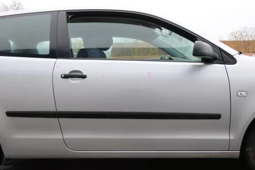 VW Polo 9N 9N3 Tür vorne rechts Beifahrertür 2/3-Türer silber LA7W ohneAnbauteil