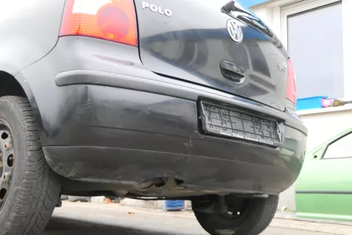 VW Polo 9N 9N3 Stoßstange Heckstoßstange hinten schwarz LC9Z (172890)