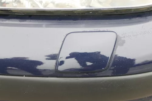 VW Golf 4 Stoßstange vorne Stoßfänger vorn vorne blau LA5G SWR + Kappen (172904)