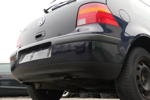 VW Golf 4 Limousine Stoßstange hinten Heckstoßstange Stoßfänger blau LA5G (172911)