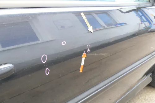 Polo 6N 6N2 Tür vorne rechts Beifahrertür 2/3-Türer schwarz LC9Z ohne Anbauteile (173150)