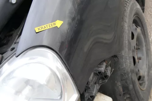 VW Polo 9N3 Kotflügel vorne links schwarz LC9Z (173219)