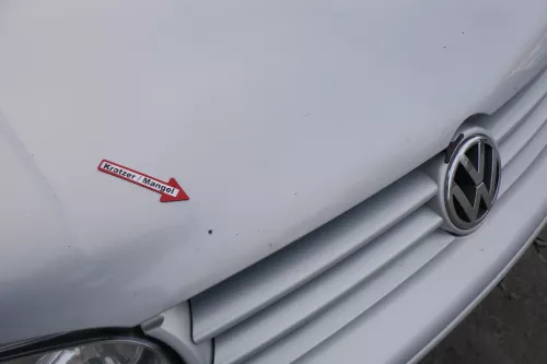 VW Golf 4 Motorhaube Haube Klappe vorne silber grau LB7Z satinsilber satin (173283)