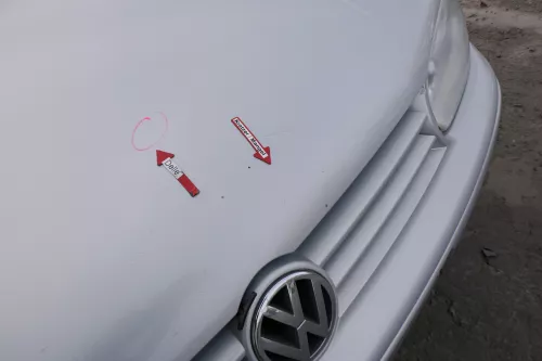 VW Golf 4 Motorhaube Haube Klappe vorne silber grau LB7Z satinsilber satin (173283)