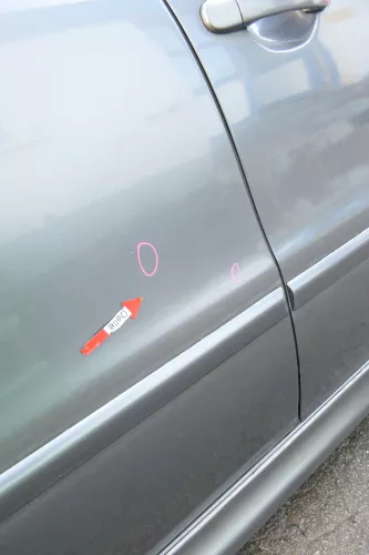 Seat Leon Toledo 1M Tür hinten rechts Beifahrerseite grau LS7T (173324)