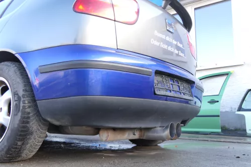 Seat Leon 1M Stoßstange Heckstoßstange hinten blau (173337)