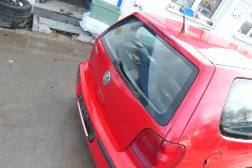 Polo 6N2 Heckklappe Klappe hinten Kofferraumklappe rot LP3G Scheibe (173367)