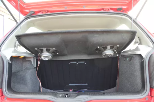 VW Polo 6N2 6N Hutablage Abdeckung Kofferraum off-black Boxen Lautsprecher (173383)