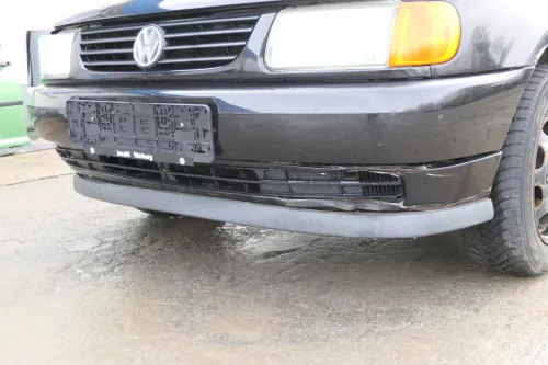 VW Polo 6N Stoßstange vorne 2-geteilte Frontstoßstange schwarz LC9Z Stoßfänger (173421)