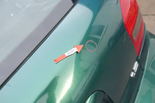 A3 8L bis cBj. ca1999 Heckklappe Kofferraumklappe Klappe hinten grün LZ6L Scheib (173633)