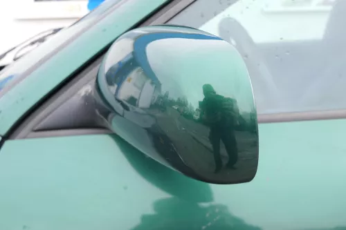 Audi A3 8L elektrischer Spiegel Außenspiegel links mit Glas grün LZ6L (173636)