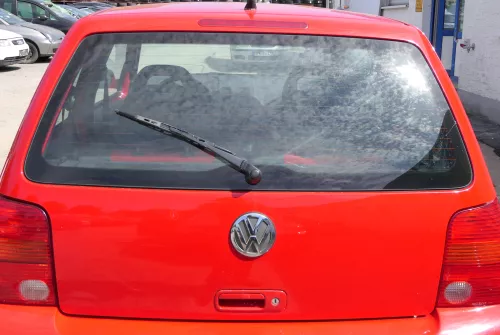 VW Lupo 6X Heckklappe Klappe Kofferraumklappe Scheibe rot LY3D