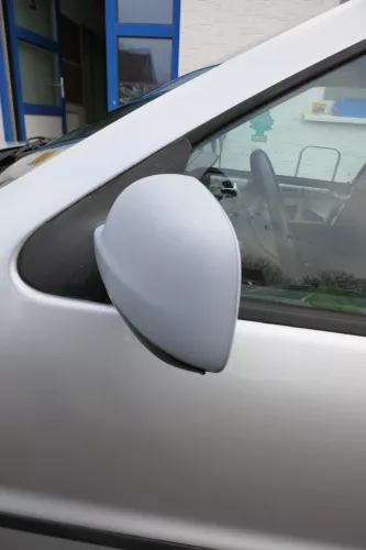 VW Polo 6N2 manueller Spiegel Außenspiegel links außen weiß (173925)