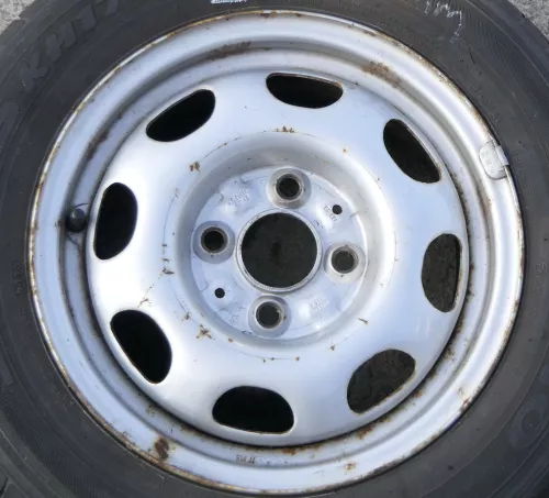 1x Polo 6N2 Lupo 6N Arosa Felge 5 1/2 J x 13 H2 ET 43 Stahlfelge 13 Zoll  silber