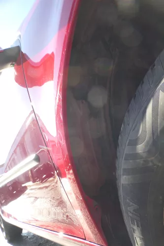 VW Golf 5 V 1K Kotflügel vorne rechts rot LY3D - Rost (174001)