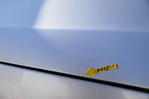 Passat 3C Motorhaube Klappe vorne vorn Haube silber grau LA7W reflexsilber -ROST (174022)