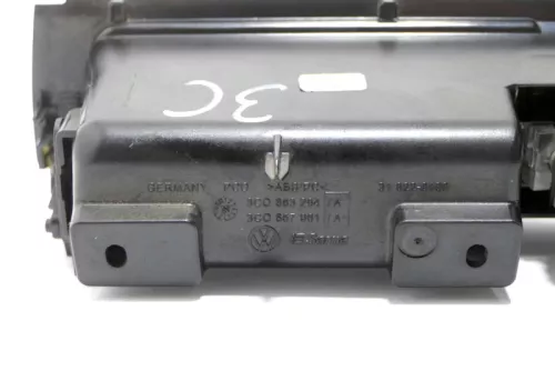 Passat 3C Verkleidung Klappe Abdeckung Dekor Fach Ablagefach netzoptik dunkel (174268)