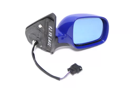 VW Golf 4 Bora elektrischer Spiegel vorne rechts Außenspiegel blau LA5C + Glas (174383)