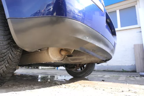 VW Golf 4 Limousine Stoßstange hinten Heckstoßstange Stoßfänger blau LB5N (174405)