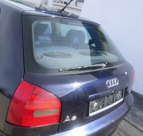 A3 8L bis cBj. ca1999 Heckklappe Kofferraumklappe Klappe hinten blau LZ5L Scheib (174446)
