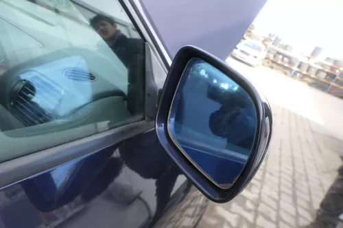 Audi A3 8L elektrischer Spiegel Außenspiegel rechts blau lila LZ5L + Glas (174451)