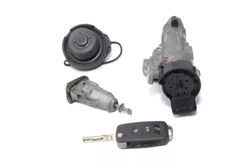 Skoda Fabia 5J Zündschloß Schloß Zündung 1x Schlüssel Funk Funkschlüssel (174470)