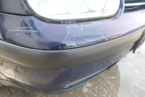 VW Golf 4 1J Stoßstange vorne Stoßfänger vorn blau LA5G (174529)