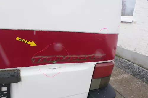 VW T4 Transporter Heckklappe Klappe hinten Kofferraumklappe weiß R902 Kasten (174589)