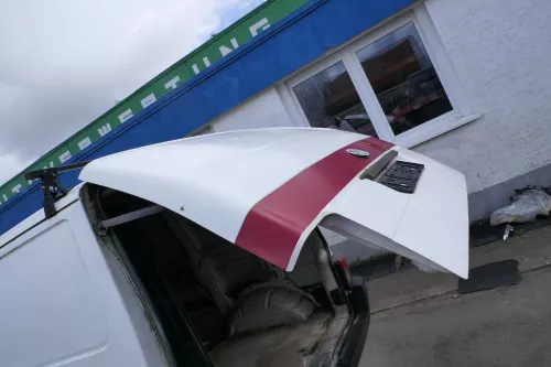 VW T4 Transporter Heckklappe Klappe hinten Kofferraumklappe weiß R902 Kasten (174589)