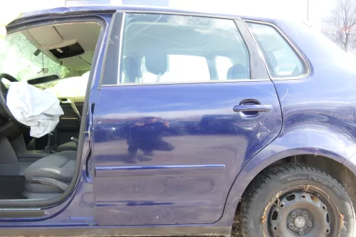 VW Polo 9N 9N3 Tür hinten links 4/5-Türer blau LB5N - ohne Anbauteile