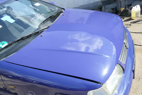 VW Polo 6N Motorhaube Frontklappe Haube vorne Klappe blau LD5D (174811)