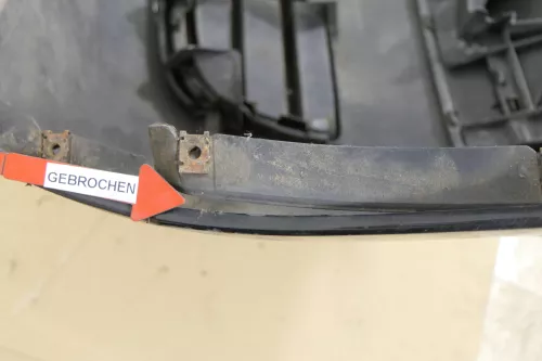 VW Polo 9N Stoßstange Frontstoßstange vorne schwarz L041 - MÄNGEL (174878)