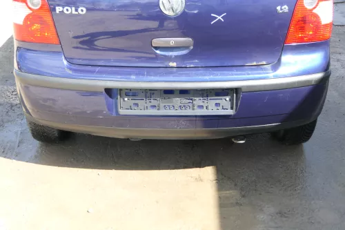VW Polo 9N 9N3 Stoßstange Heckstoßstange hinten blau LB5N
