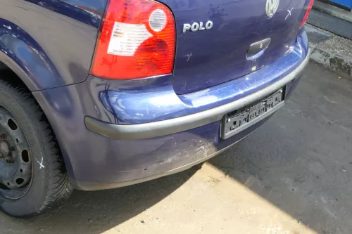 VW Polo 9N 9N3 Stoßstange Heckstoßstange hinten blau LB5N (174951)