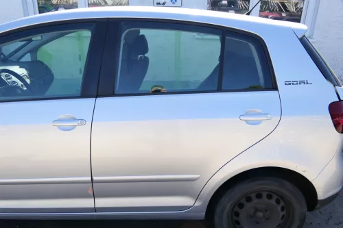 VW Golf Plus 5M 6 521 Türblatt Tür Blech hinten links grau silber LA7W + Rahmen