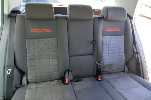 VW Golf 5M Plus Sitze Rückbank Rücksitzbank Lehne hinten Tour orange Nähte Goal (175415)