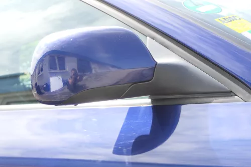 Audi A3 8L elektrischer Spiegel Außenspiegel rechts blau LZ5K + Glas (175465)